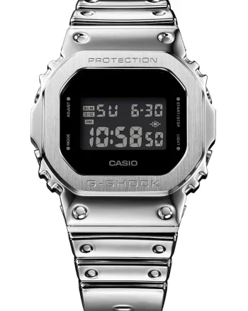 Ceas G-Shock cu curea din rasina, Argintiu