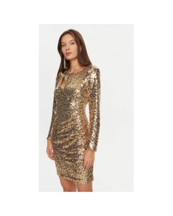 Rochie dama,  304996245, Poliester, 78674, Auriu