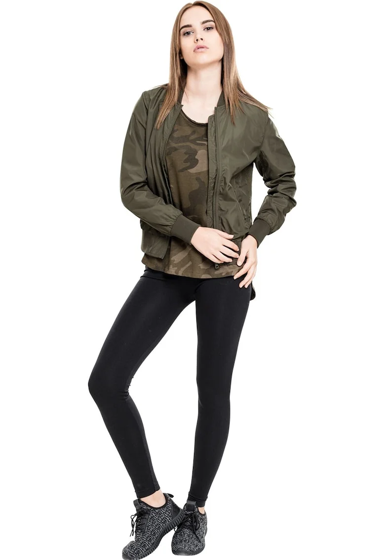 Tricou asimetric cu model camuflaj, Kaki/Kaki inchis