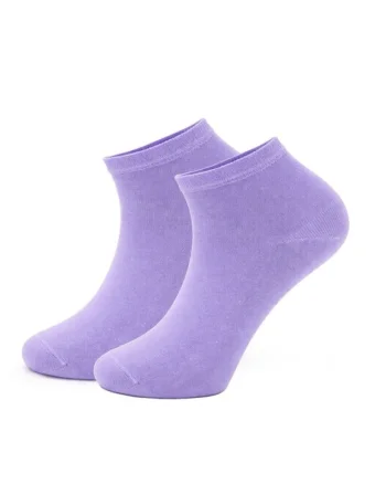Sosete scurte uni bumbac femei, SDGW55ALB,, Lila