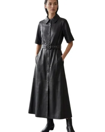 Rochie din piele naturala Relise,