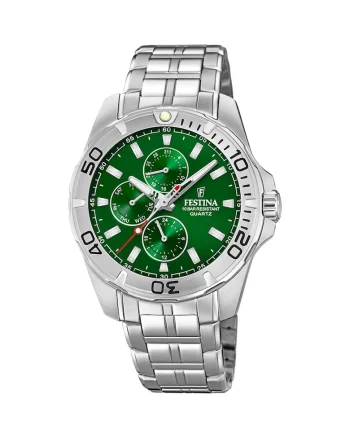 Ceas barbatesc  F20445/7 Quartz Argintiu