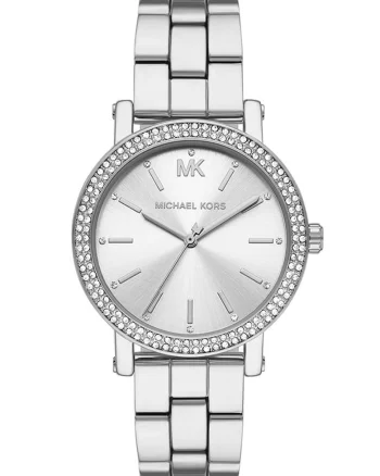 Ceas quartz cu cristale Corey, Argintiu
