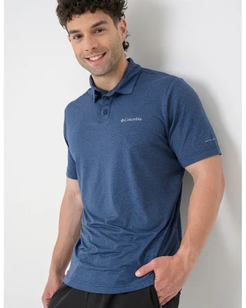 Tricou polo Parsons Point™, Albastru inchis melange