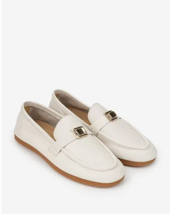 Pantofi dama bej cu ornament, Bej