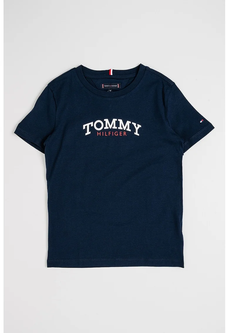 Tricou cu imprimeu logo, Albastru ultramarin