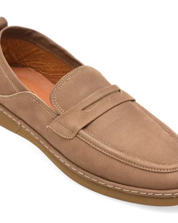 Mocasini OTTER gri, 33651, din nabuc