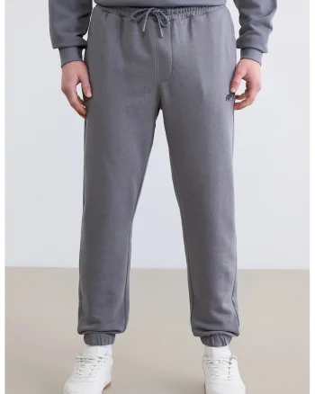 Pantaloni de trening cu snur, Gri inchis