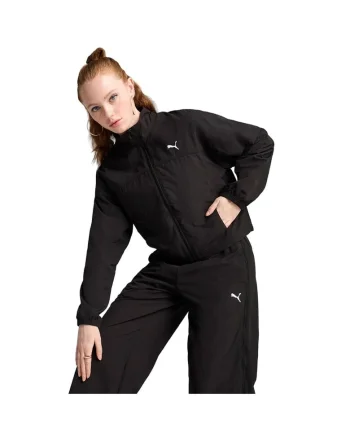 Jacheta dama  neagra, 100% nylon, cu fermoar