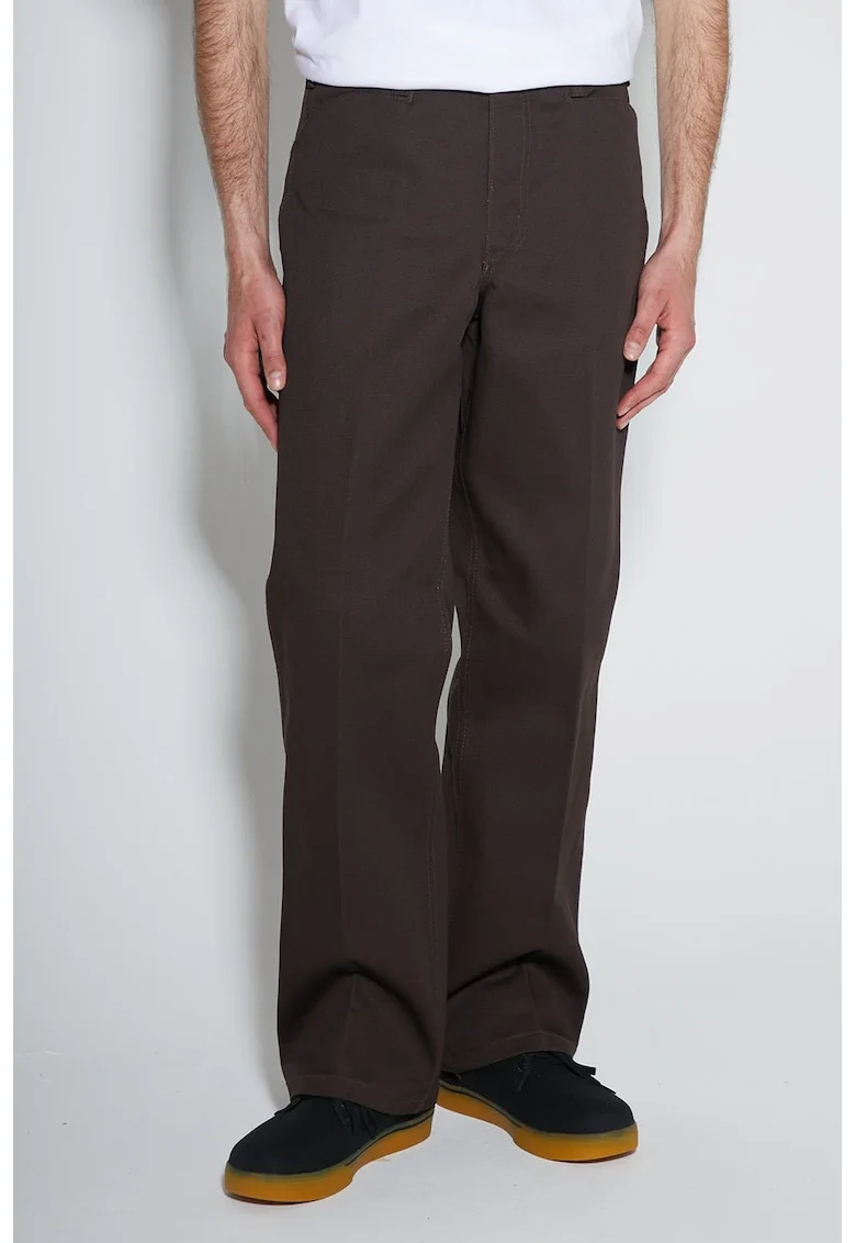 Pantaloni barbati  bumbac/poliester, maro inchis