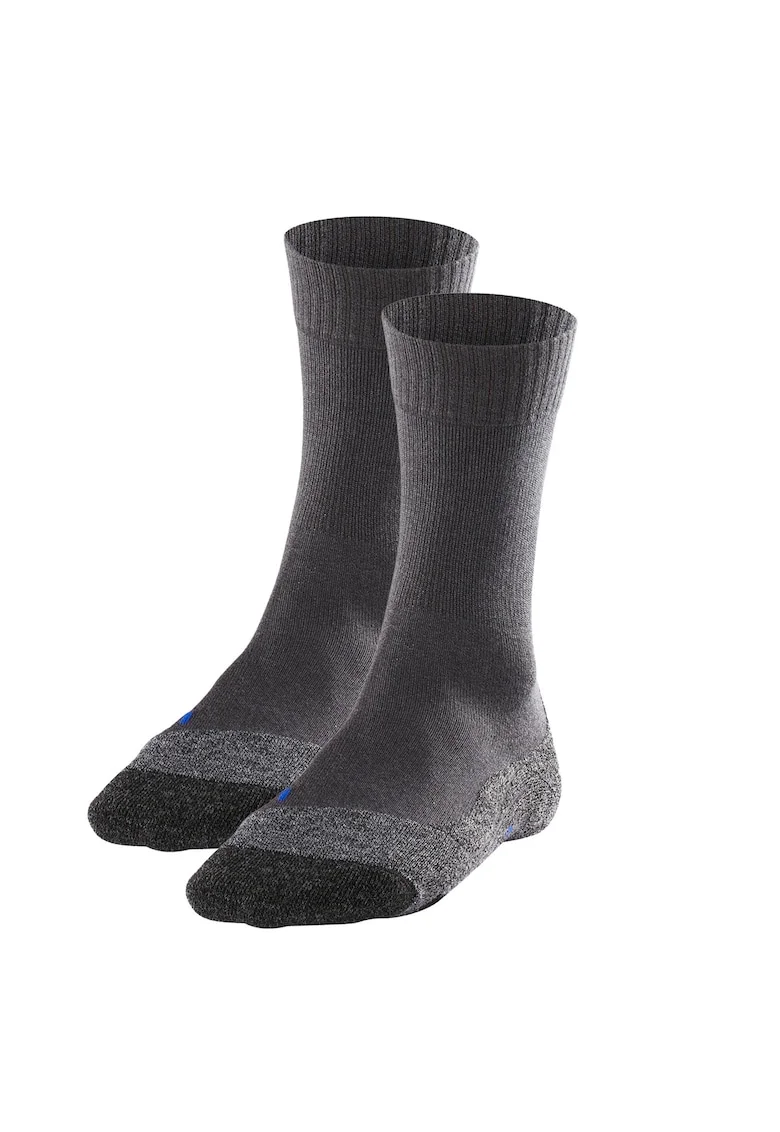 Set de sosete lungi din amestec de lyocell pentru trekking - 2 perechi, Gri inchis