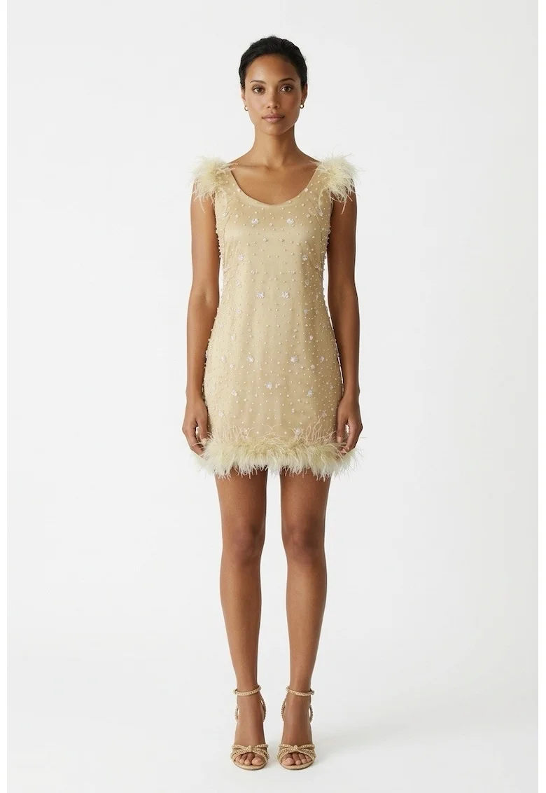 Rochie Megan, Bej deschis