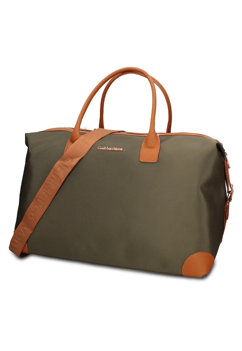 Geanta duffle din piele ecologoca Seraphina Prime, Verde
