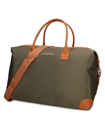 Geanta duffle din piele ecologoca Seraphina Prime, Verde