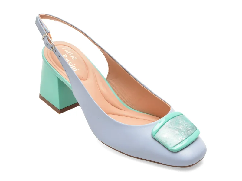 Pantofi eleganti FLAVIA PASSINI albastri, 1157644, din piele naturala