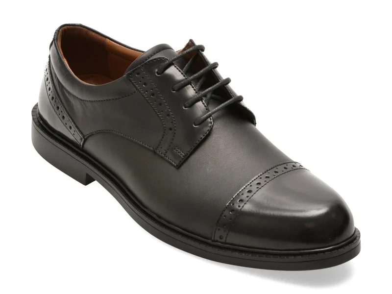 Pantofi eleganti BITE THE BULLET negri, RM107, din piele naturala
