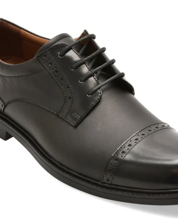 Pantofi eleganti BITE THE BULLET negri, RM107, din piele naturala