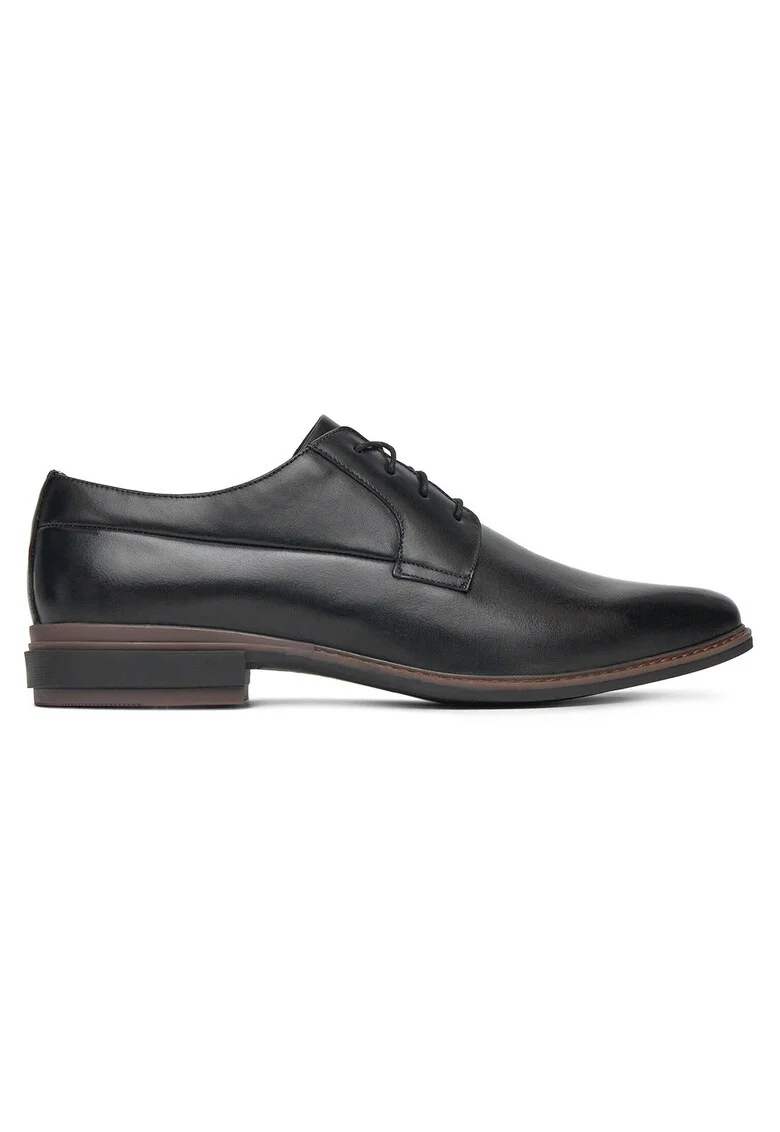 Pantofi barbati,  piele naturala, negru,