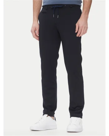 Pantaloni barbati,  slim fit, bleumarin, stofa