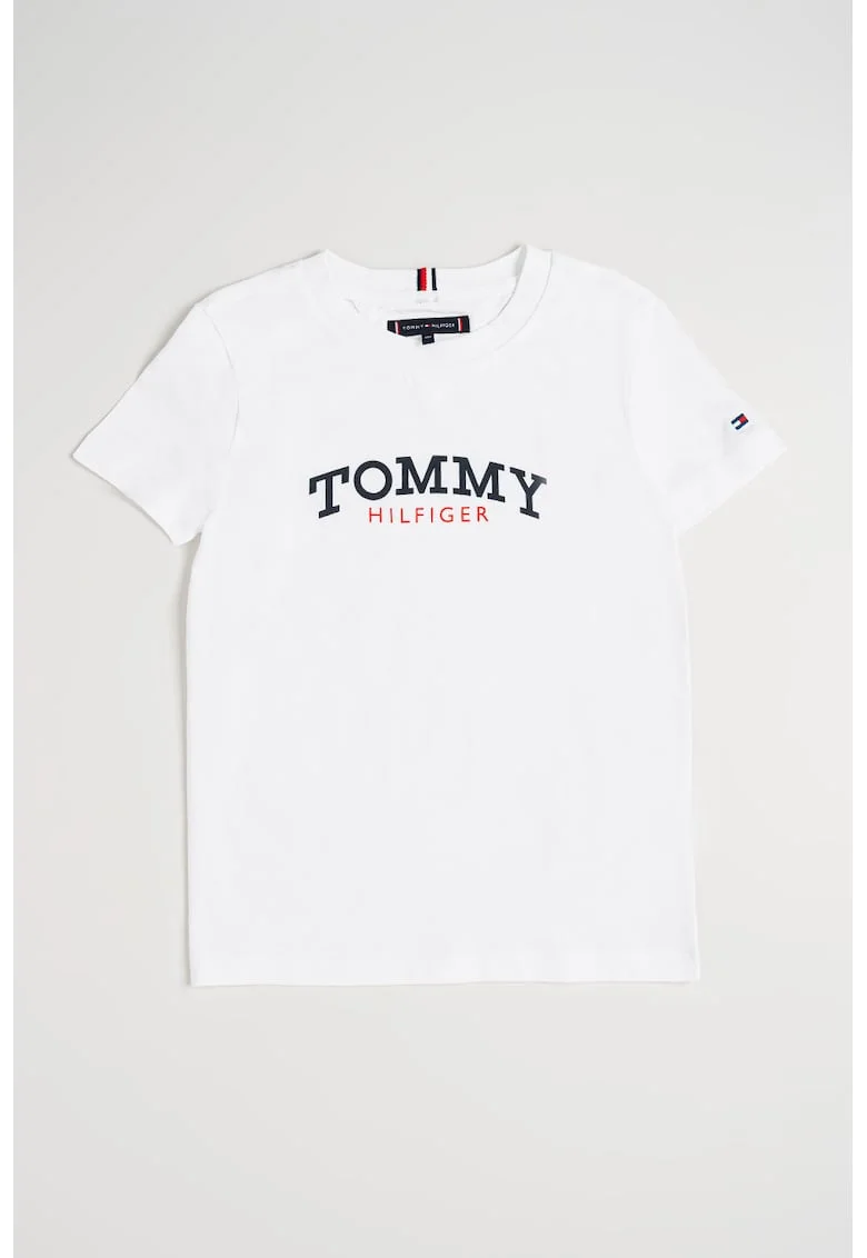 Tricou cu imprimeu logo, Alb
