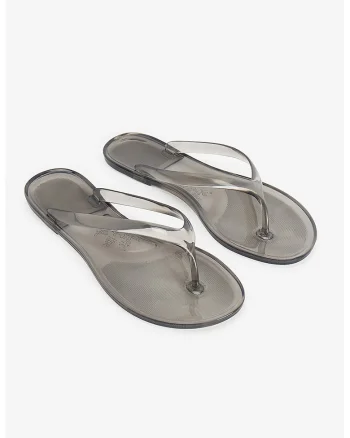 Papuci flip-flop cu model uni, Gri,