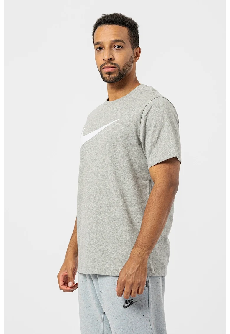 Tricou cu imprimeu logo Sportswear Swoosh, Gri
