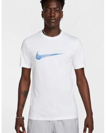Tricou din bumbac cu logo, Alb/Albastru deschis