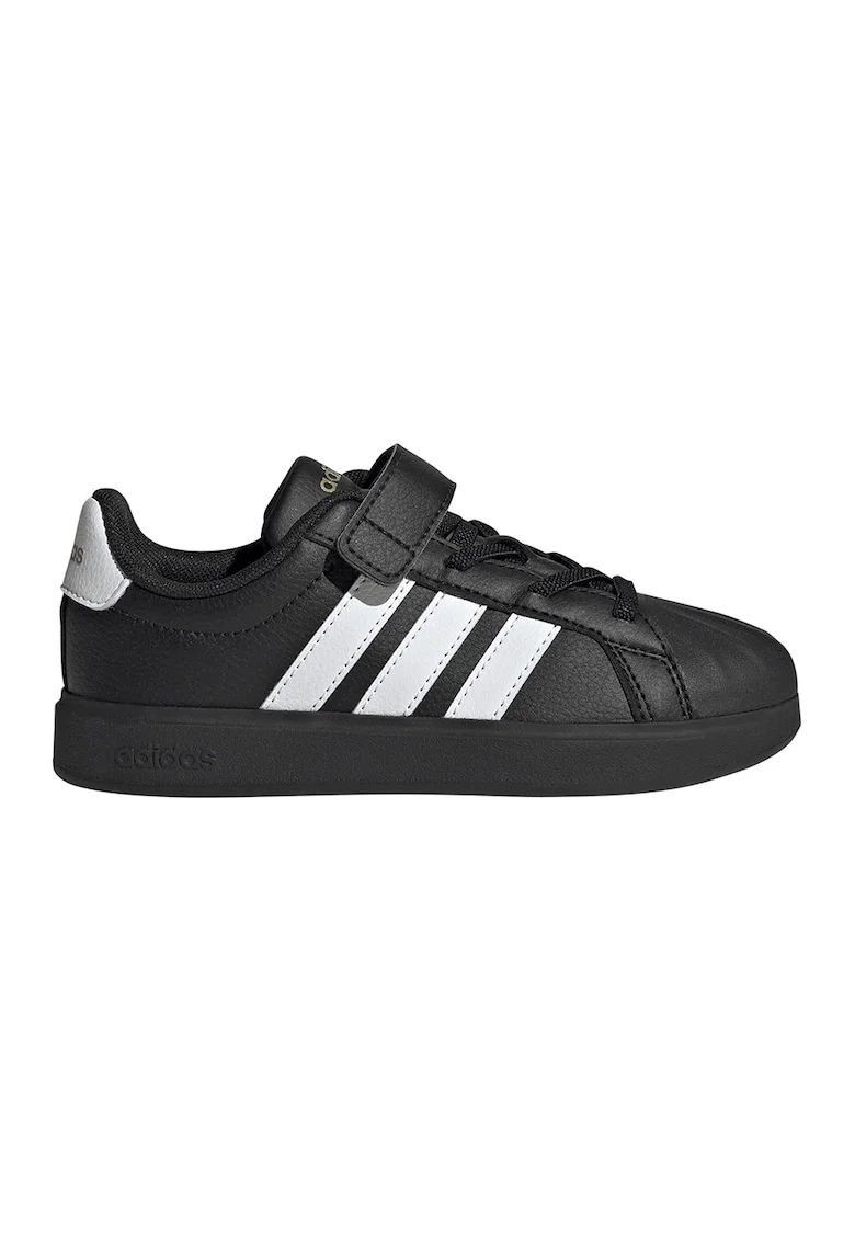 Pantofi sport StreetTalk din piele ecologica cu velcro, Negru