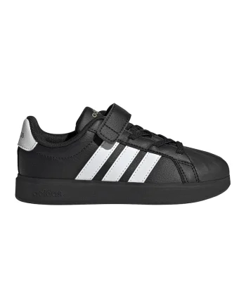 Pantofi sport StreetTalk din piele ecologica cu velcro, Negru