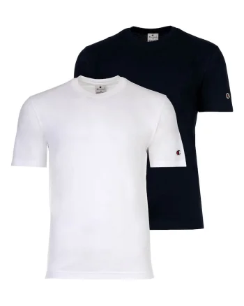 Set de tricouri cu decolteu la baza gatului, 2 piese