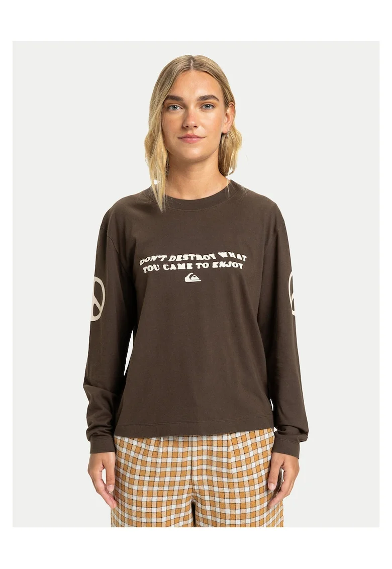 Bluza dama,  bumbac organic, maro