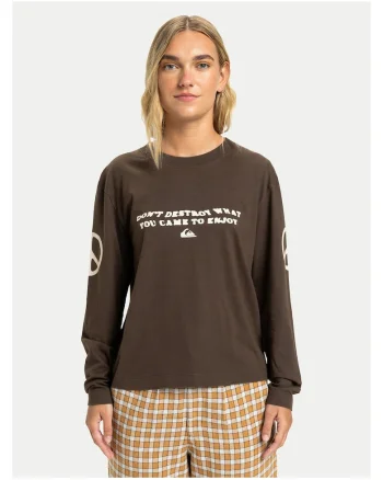 Bluza dama,  bumbac organic, maro