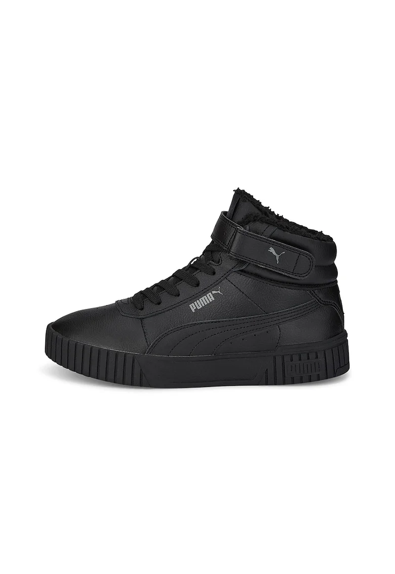 Pantofi sport din piele si piele ecologica Carina 2.0, Negru