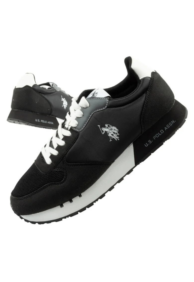 Pantofi sport  negri, piele, Negru