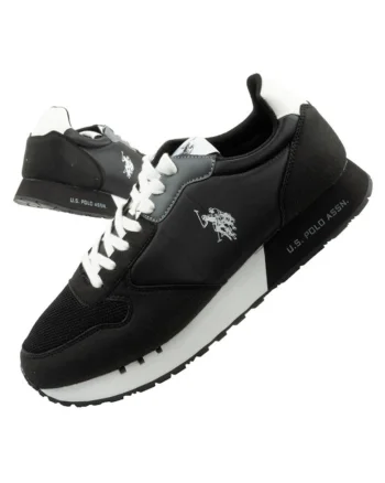Pantofi sport  negri, piele, Negru