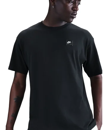 Tricou lejer din bumbac Max90, Alb/Negru