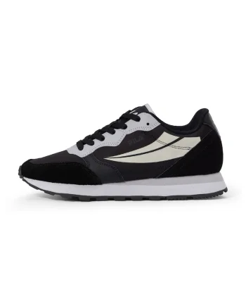 Pantofi sport cu insertii de piele Hypert, Negru/Crem