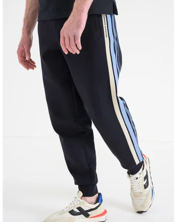 Pantaloni de trening regular fit cu snururi de ajustare, Bleumarin