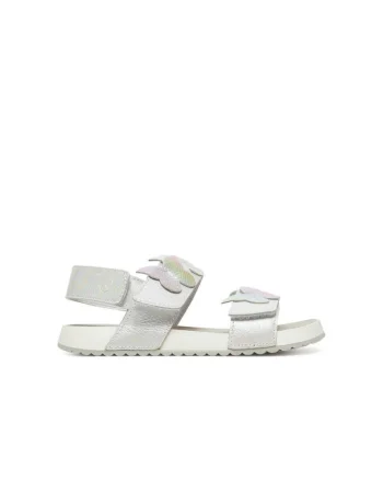 Sandale copii,  gri, piele naturala, Gri