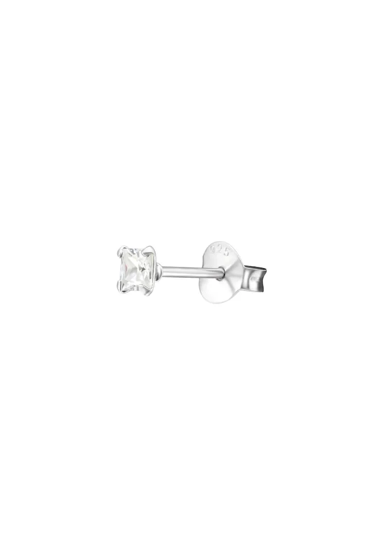 Cercel Pentru Barbati din Argint 925 cu Cristal Zirconia Patrat de 3mm
