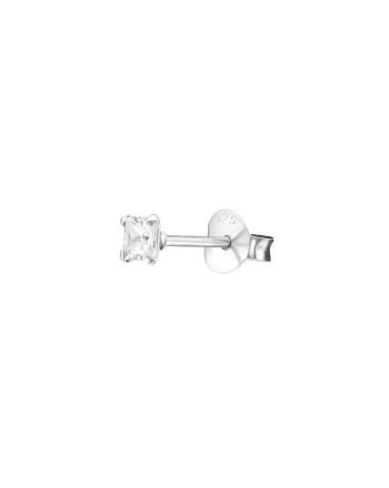 Cercel Pentru Barbati din Argint 925 cu Cristal Zirconia Patrat de 3mm