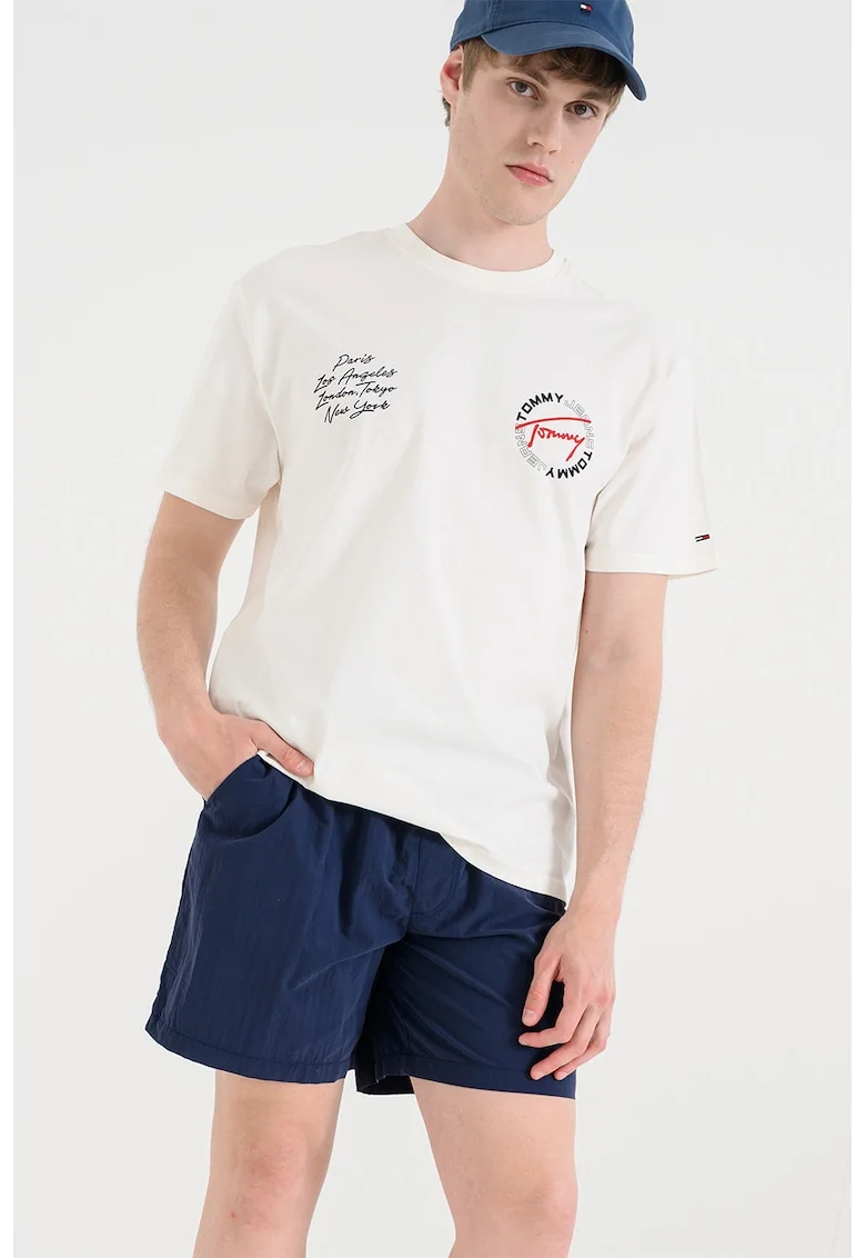 Pantaloni scurti regular fit cu buzunare, Bleumarin
