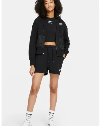 Pantaloni scurti de jerseu cu snur Air, Negru