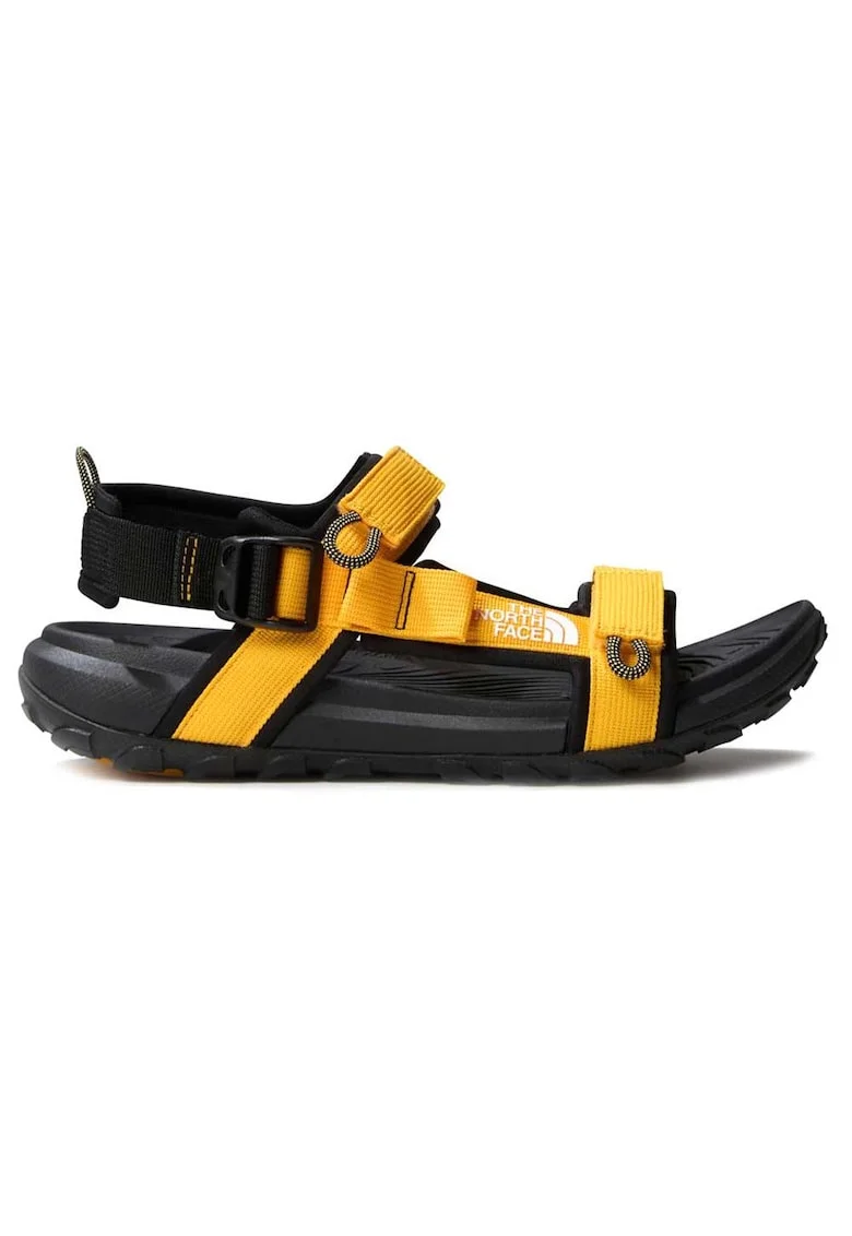 Sandale barbati  negru/galben, poliester, talpa cauciuc