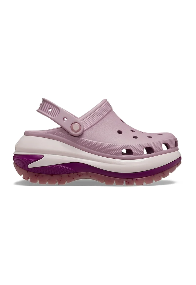 Saboti slingback Mega Crush, Lila/Alb murdar