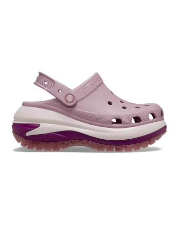 Saboti slingback Mega Crush, Lila/Alb murdar
