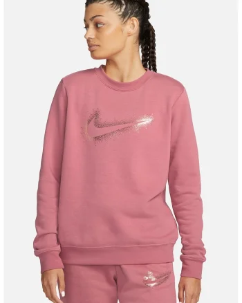 Bluza sport cu logo, Auriu/Roz prafuit