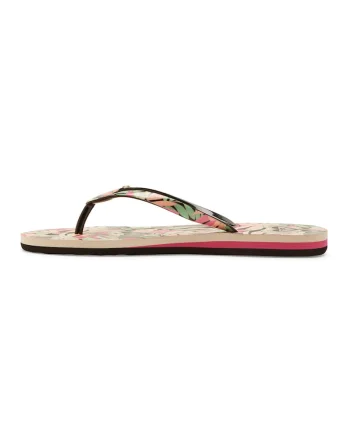 Papuci flip-flop cu talpa cu imprimeu Portofino, Verde/Negru