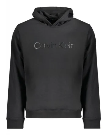 Hanorac barbati, cu imprimeu cu logo, Regular fit,  Negru,