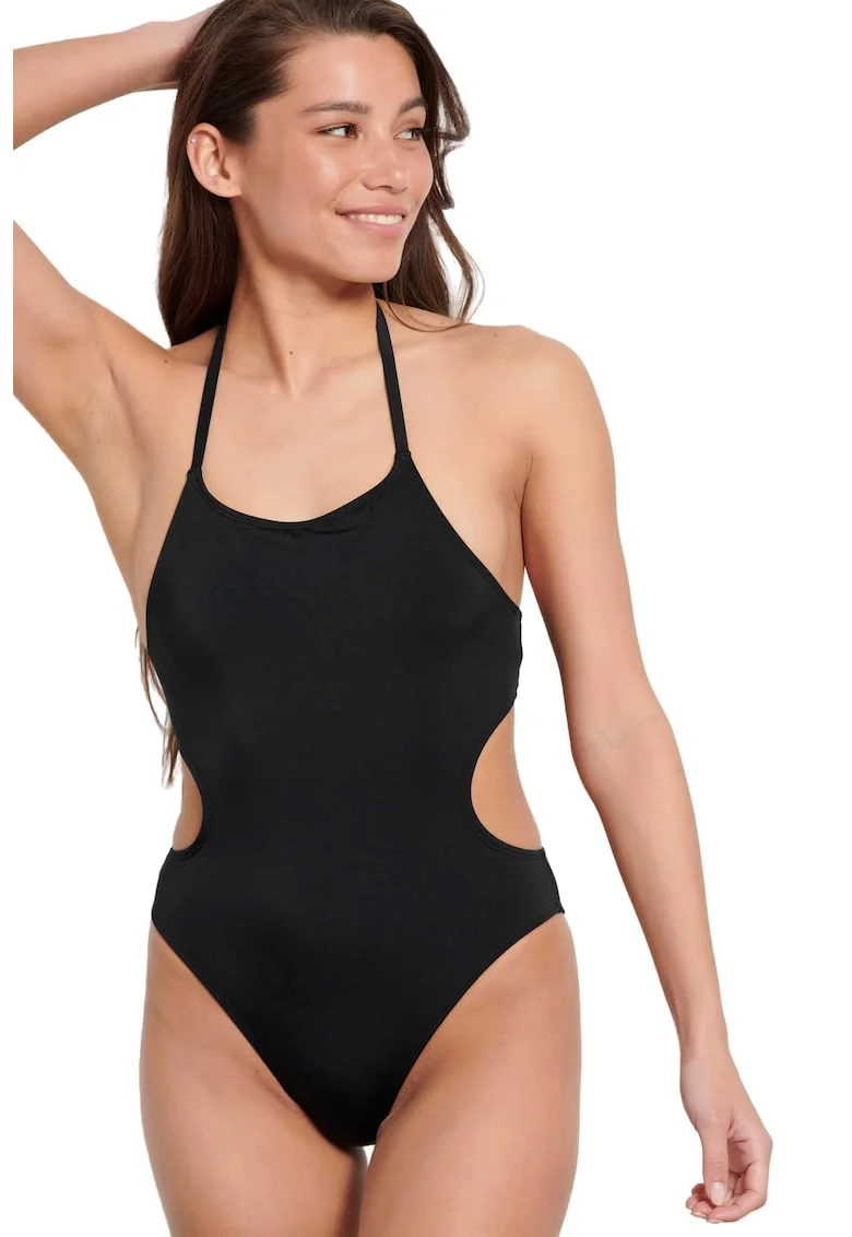 Costum de baie,  Negru, Poliamida/Elastan